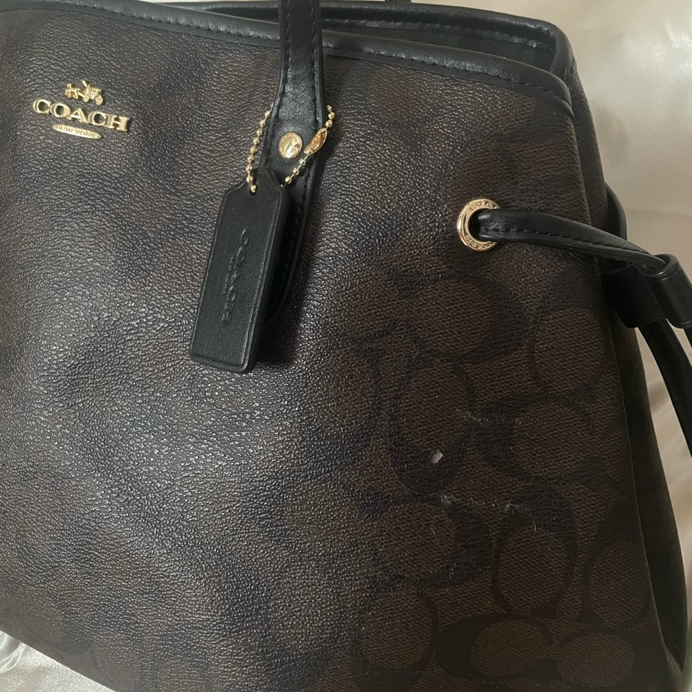 Coach Drawstring Carryall In Signature Canvas - Picture 2 of 7